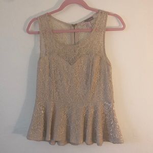 Cute gold lace top